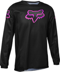 Load image into Gallery viewer, FOX YOUTH GIRLS BLACKOUT JERSEY BLACK/PINK
