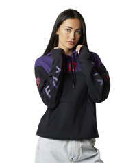 Load image into Gallery viewer, FOX RACING WOMEN&#39;S FGMNT PO FLEECE BLACK/PURPLE
