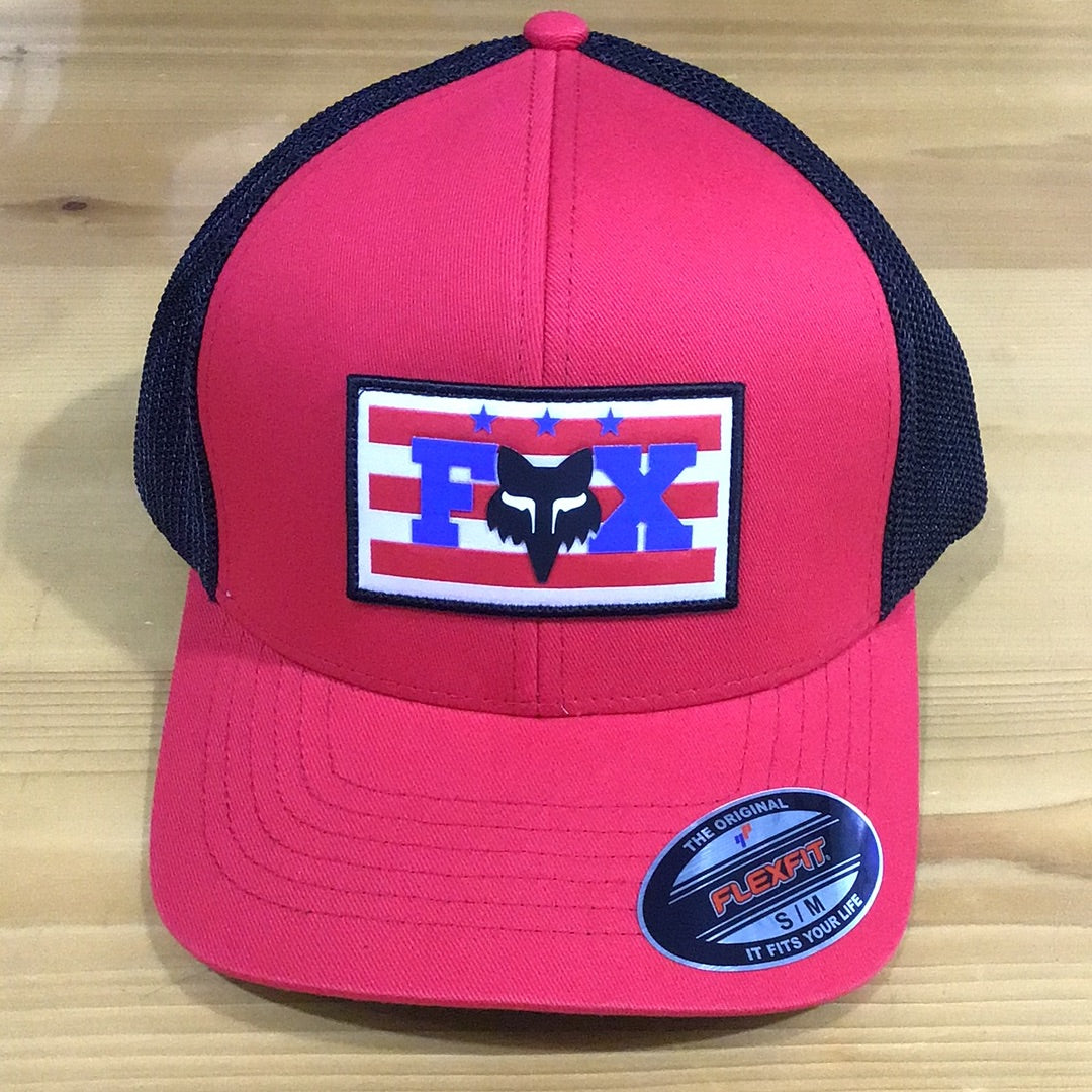 FOX UNITY FLEXFIT HAT FLAME RED