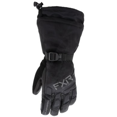 FXR M TRANSFER E-TECH GAUNTLET GLOVE BLACK