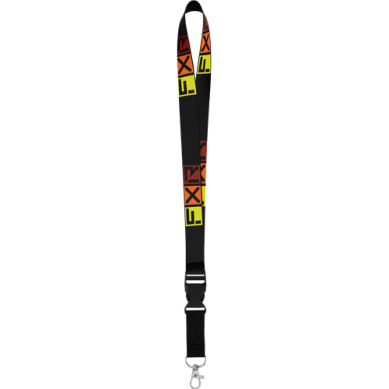 FXR LANYARD BLACK INFERNO