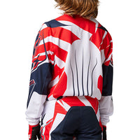 Load image into Gallery viewer, FOX YOUTH 180 GOAT JERSEY RICKY CARMICHAEL REPLICA JERSEY RED/NAVY/WHITE
