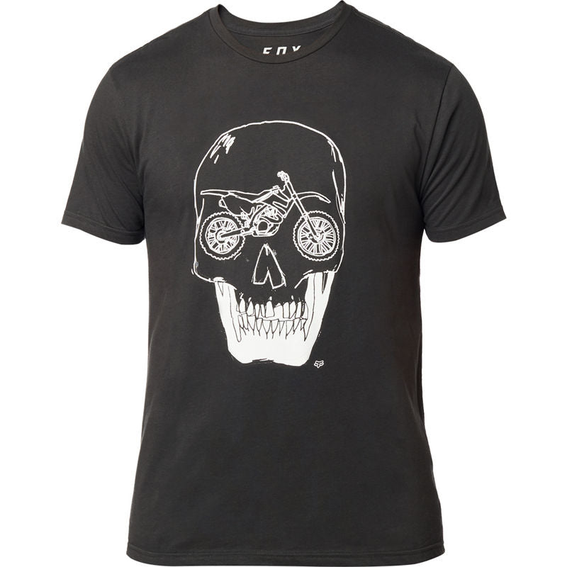 FOX MEN'S GROWLER SS PREMIUM TEE BLACK VINTAGE