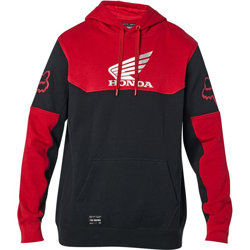 HONDA PULLOVER FLEECE BLACK/RED