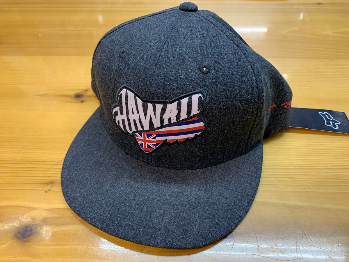 FOX HALF HEAD FILL SNAPBACK HAT CHARCOAL