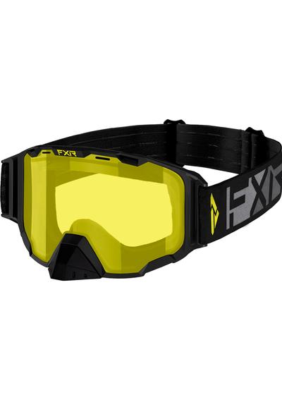 FXR MAVERICK BLACK/CHAR/HI-VIS GOGGLE