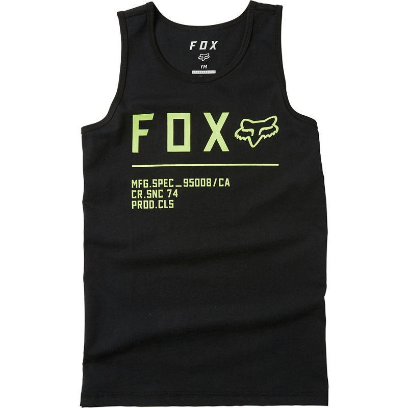 FOX YOUTH NON STOP TANK BLACK