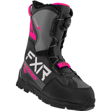 FXR X-CROSS PRO BOA BOOT BLACK/FUCHSIA