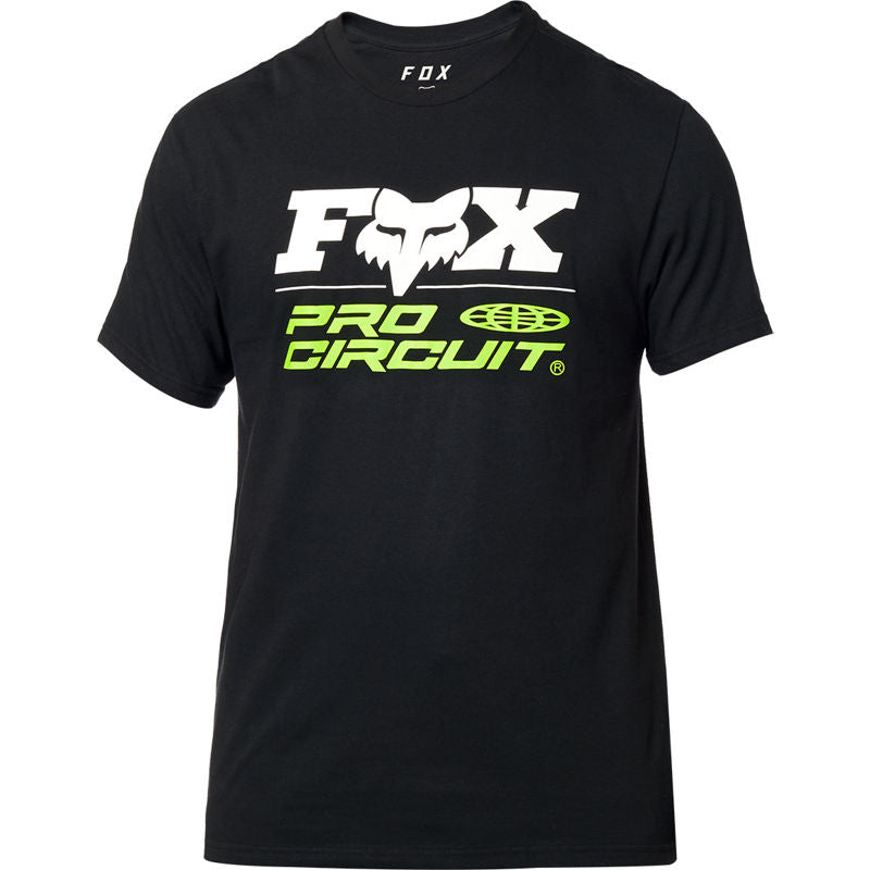 FOX MEN'S PRO CIRCUIT SS TEE BLACK