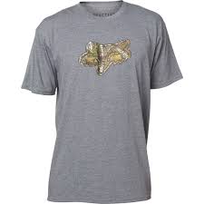 FOX MEN'S REALTREE SS TECH TEE HEATHER GRAPHITE