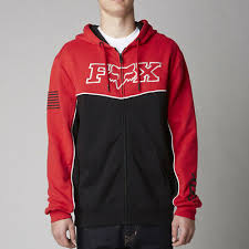 FOX MEN'S RECORD ZIP FLEECE RED