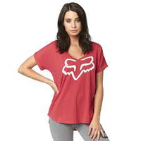 Load image into Gallery viewer, FOX WOMEN&#39;S RESPONDED SS V NECK ROLL SLEEVE
