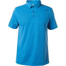 FOX MEN'S ROOKIE SS POLO HEATHER BLUE