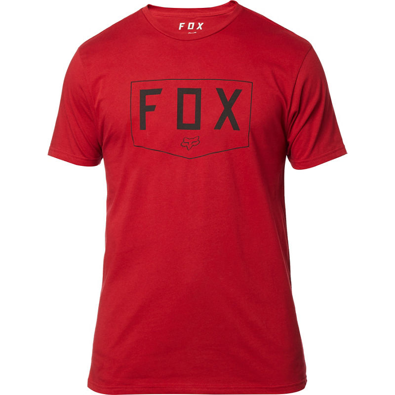 FOX MEN'S SHIELD SS PREMIUM TEE CARDINAL