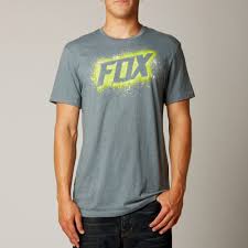 FOX MEN'S SIDEWINDER SS PREMIUM TEE HEATHER SLATE