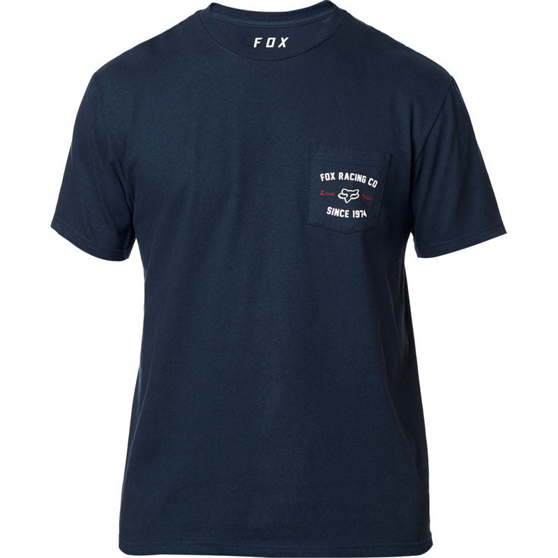 FOX MEN'S SPEED THRILLS SS POCKET TEE MIDNIGHT