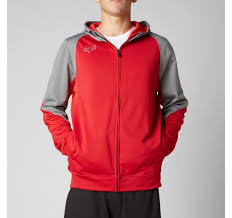 FOX MEN'S TERRAIN ZIP FLEECE RED