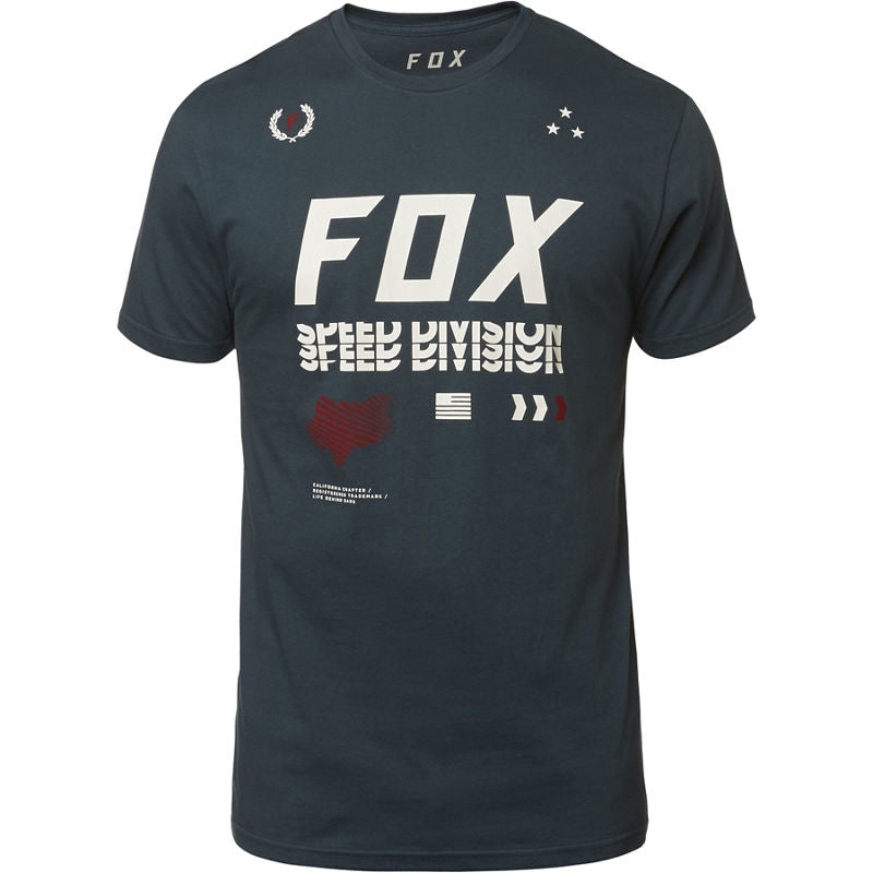 FOX MEN'S TRIPLE THREAT SS PREMIUM TEE NAVY