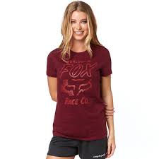 FOX WOMEN'S WORLDWIDE SS CREW TEE CRANBERRY