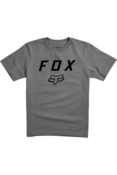 FOX YOUTH LEGACY MOTH SS TEE DARK GRAPHITE