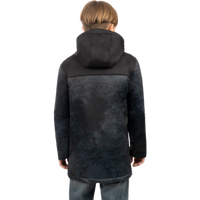 Load image into Gallery viewer, FXR YOUTH HYDROGEN SOFTSHELL JACKET BLACK RIPPLE/GLOW STICK
