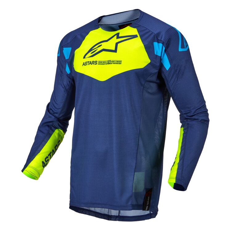 TECHSTAR FACTORY  JERSEY DARK BLUE/YELLOW/BL