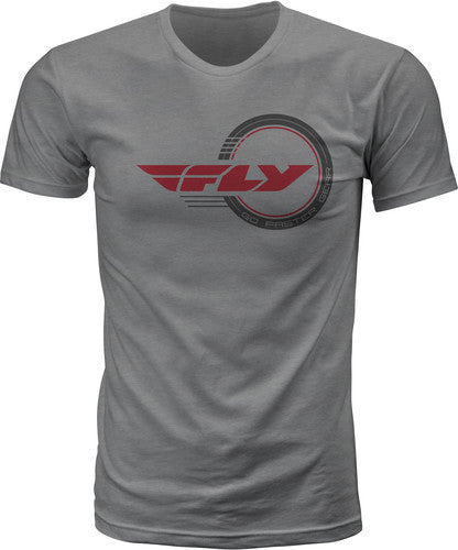 FLY RACING STANDARD ISSUE TEE GREY HEATHER