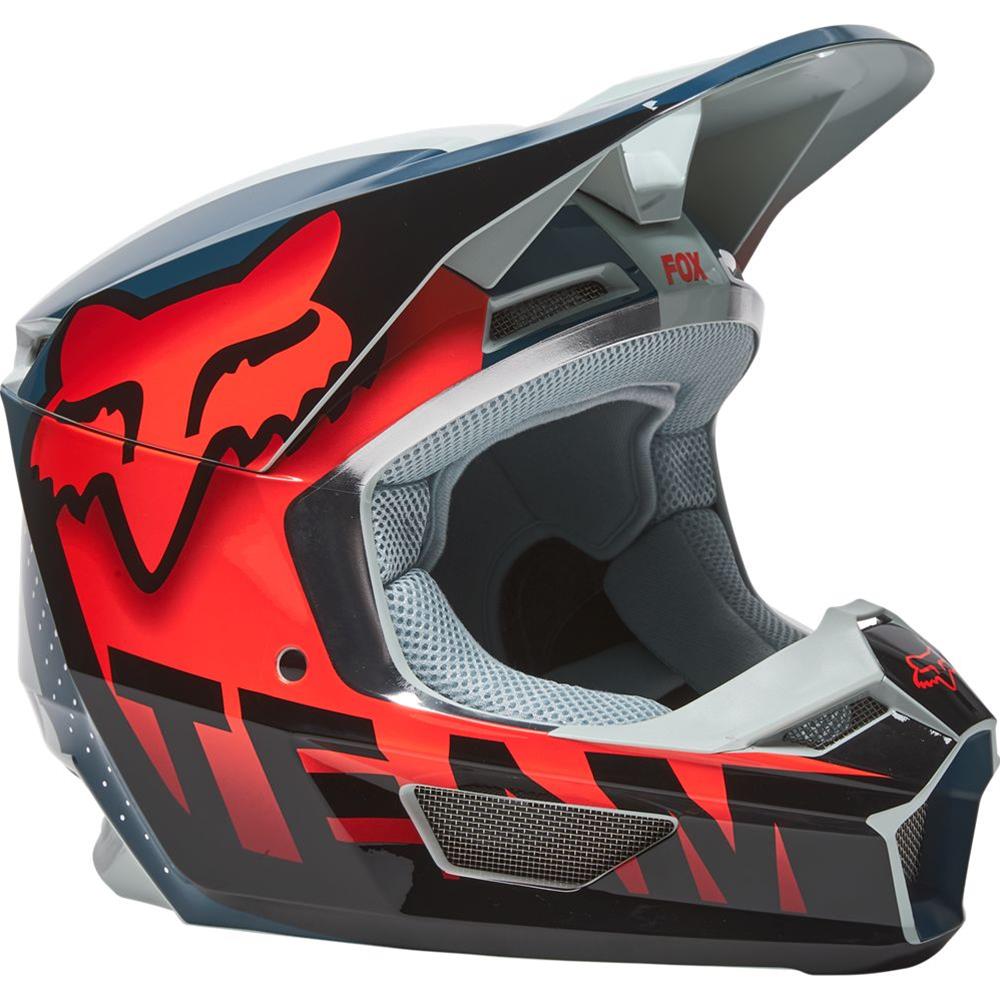 FOX V1 TRICE HELMET GRAY/ORANGE