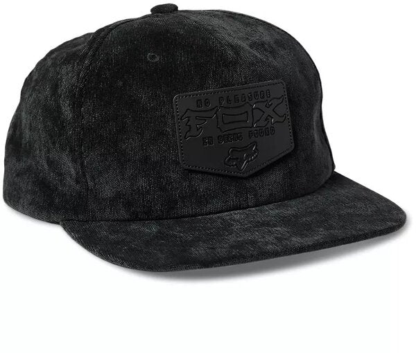 FIXATED SNAP BACK HAT BLACK CORDUROY