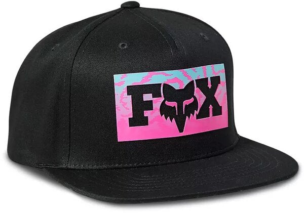 NUKLR SNAPBACK HAT BLACK/H PINK TEAL LOGO