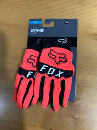 Load image into Gallery viewer, FOX YOUTH DIRTPAW GLOVE FLO ORANGE
