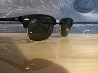 Load image into Gallery viewer, RAY BAN CLUBMASTER SQUARE BLACK G-15 GREEN
