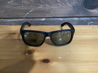 Load image into Gallery viewer, RAY BAN JUSTIN RUBBER BLACK GREY MIRROR SILVER
