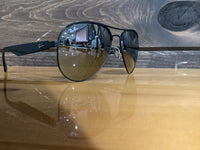 Load image into Gallery viewer, RAY BAN AVIATOR MATTE BLACK GREY MIRROR SILVER
