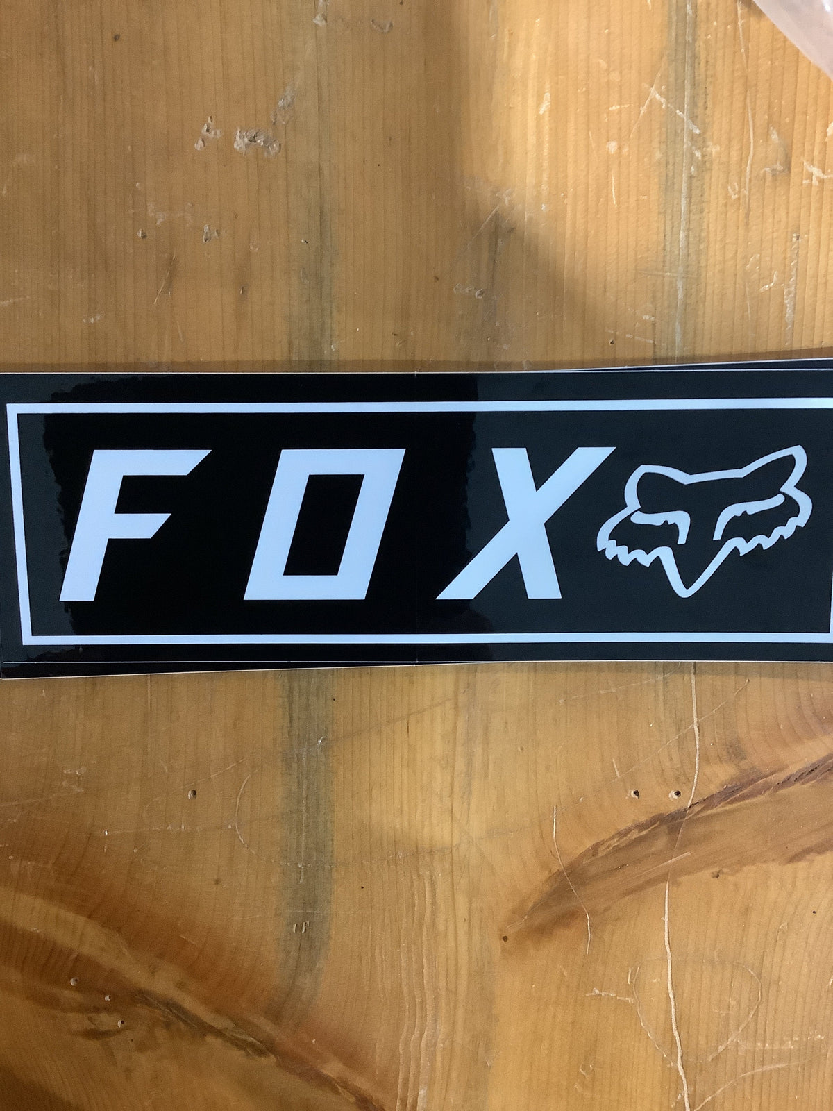 FOX BUMPER STICKERS BLACK