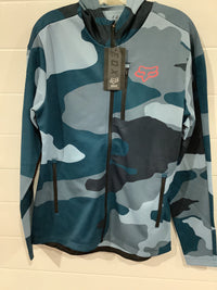 Load image into Gallery viewer, FOX RANGER TECH FLEECE JACKET BLUE CAMO
