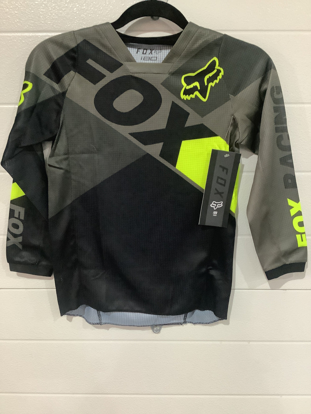 FOX YOUTH 180 XPOZR JERSEY PEWTER