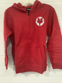 Load image into Gallery viewer, FOX YOUTH NOBYL ZIP FLEECE FLAME RED
