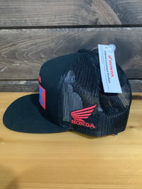Load image into Gallery viewer, FOX HONDA SNAPBACK HAT BLACK

