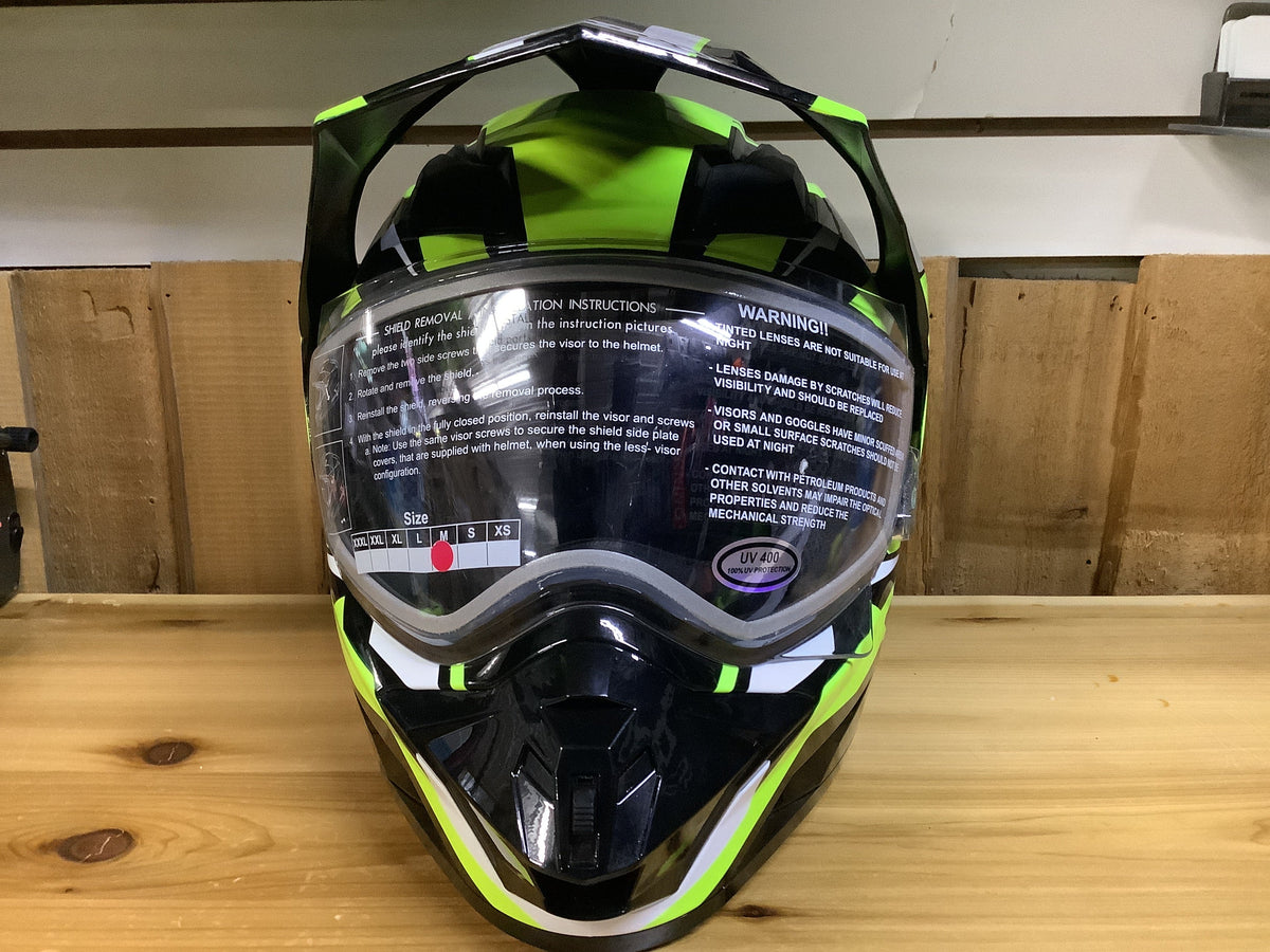 Gmax GM11S Dual-Sport Snow Vertical TC24 Black/HiVis Yellow