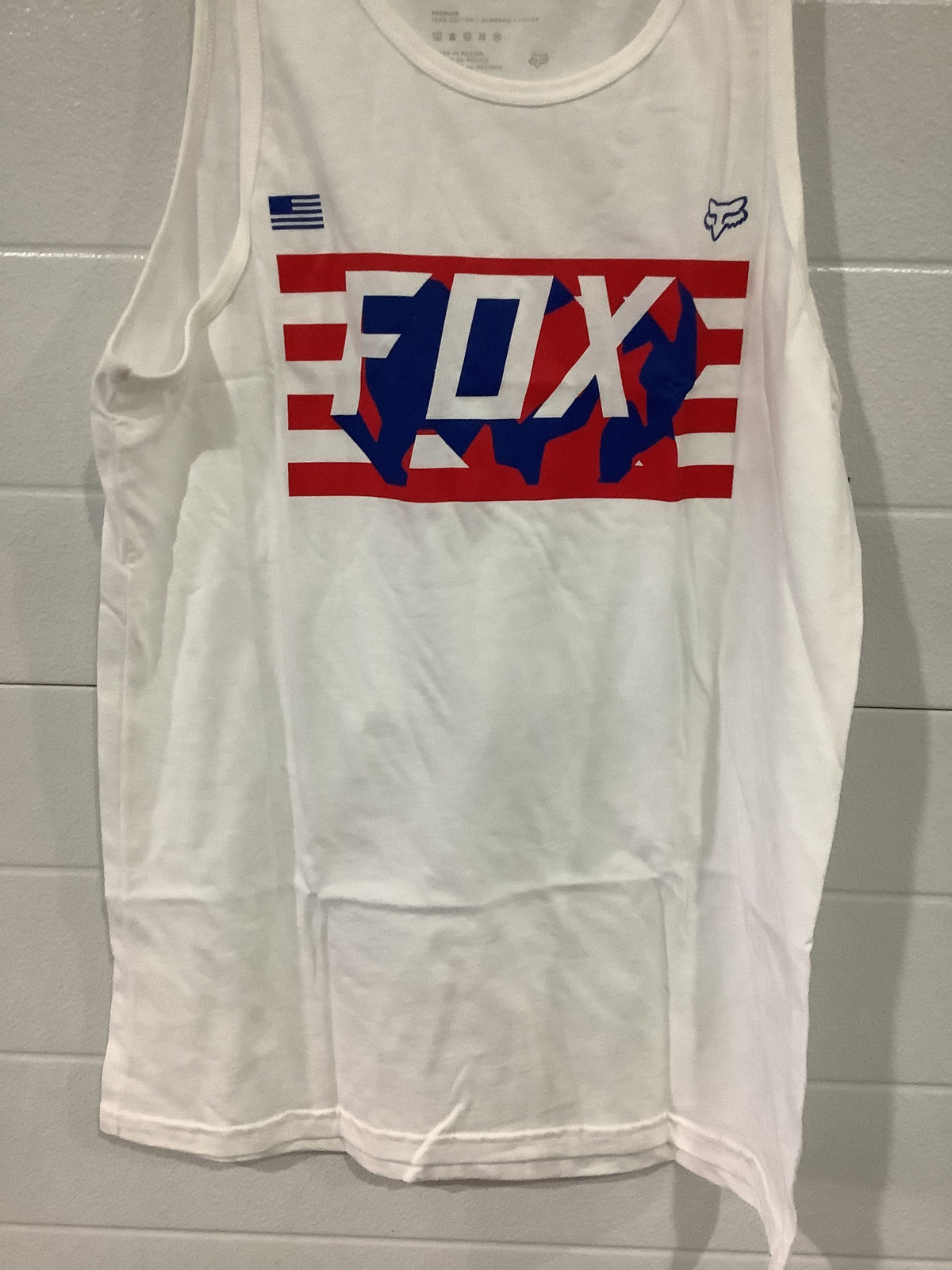 FOX RWT FLAG PREMIUM TANK OPT WHITE