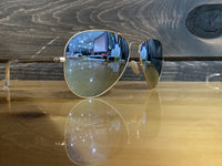 Load image into Gallery viewer, RAY BAN AVIATOR LARGE METAL MATTE ARISTA DARK GREY MIRROR
