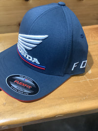 Load image into Gallery viewer, FOX YOUTH HONDA FANWEAR FLEXFIT NAVY
