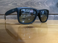 Load image into Gallery viewer, RAY BAN JUSTIN RUBBER BLACK GREY MIRROR SILVER
