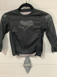 Load image into Gallery viewer, FOX KIDS BLACKOUT JERSEY BLACK/BLACK
