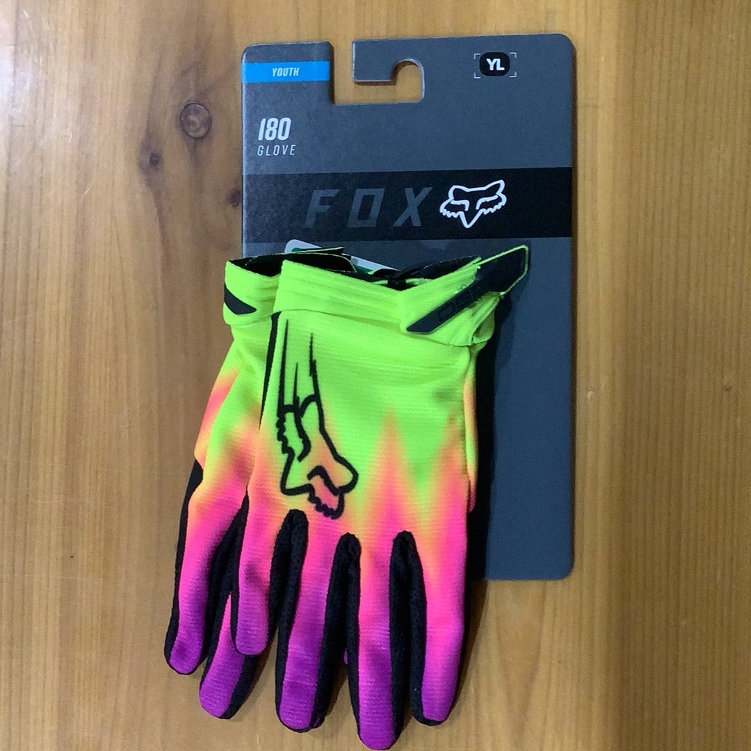 FOX 180 YTH GLOVE STATK MUL