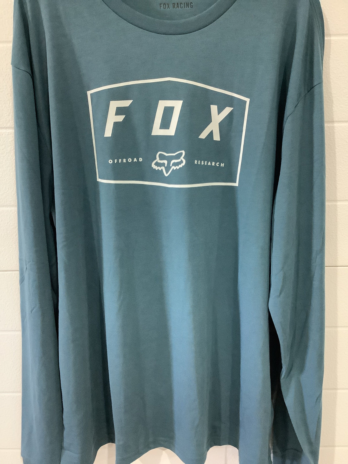 FOX BADGER LS TECH TEE SLATE BLUE