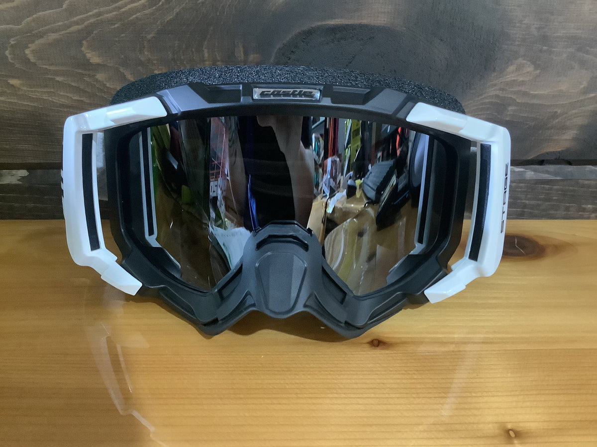 CASTLE X STAGE BLACKOUT SNOW GOGGLE WHITE