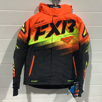 Load image into Gallery viewer, FOX YOUTH BOOST JACKET BLACK/ORANGE-HIVIS FADE
