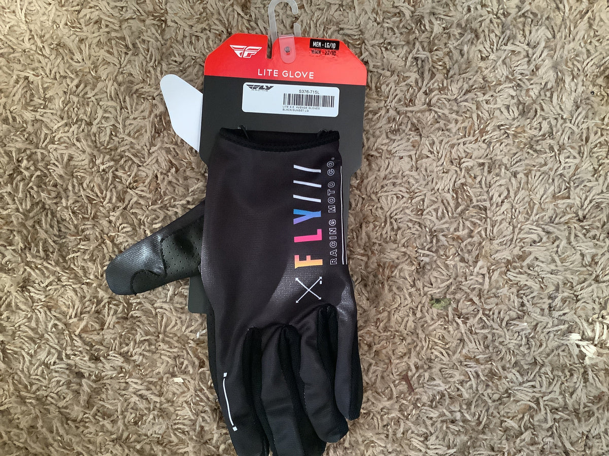 Fly Racing Lite S.E. Avenge Gloves Black/Sunset